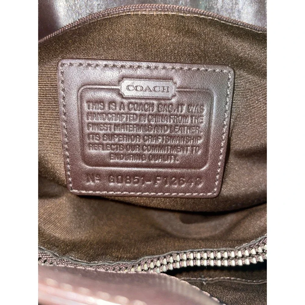 Coach Tan and Brown Shoulder Bag - Picture 5 of 5